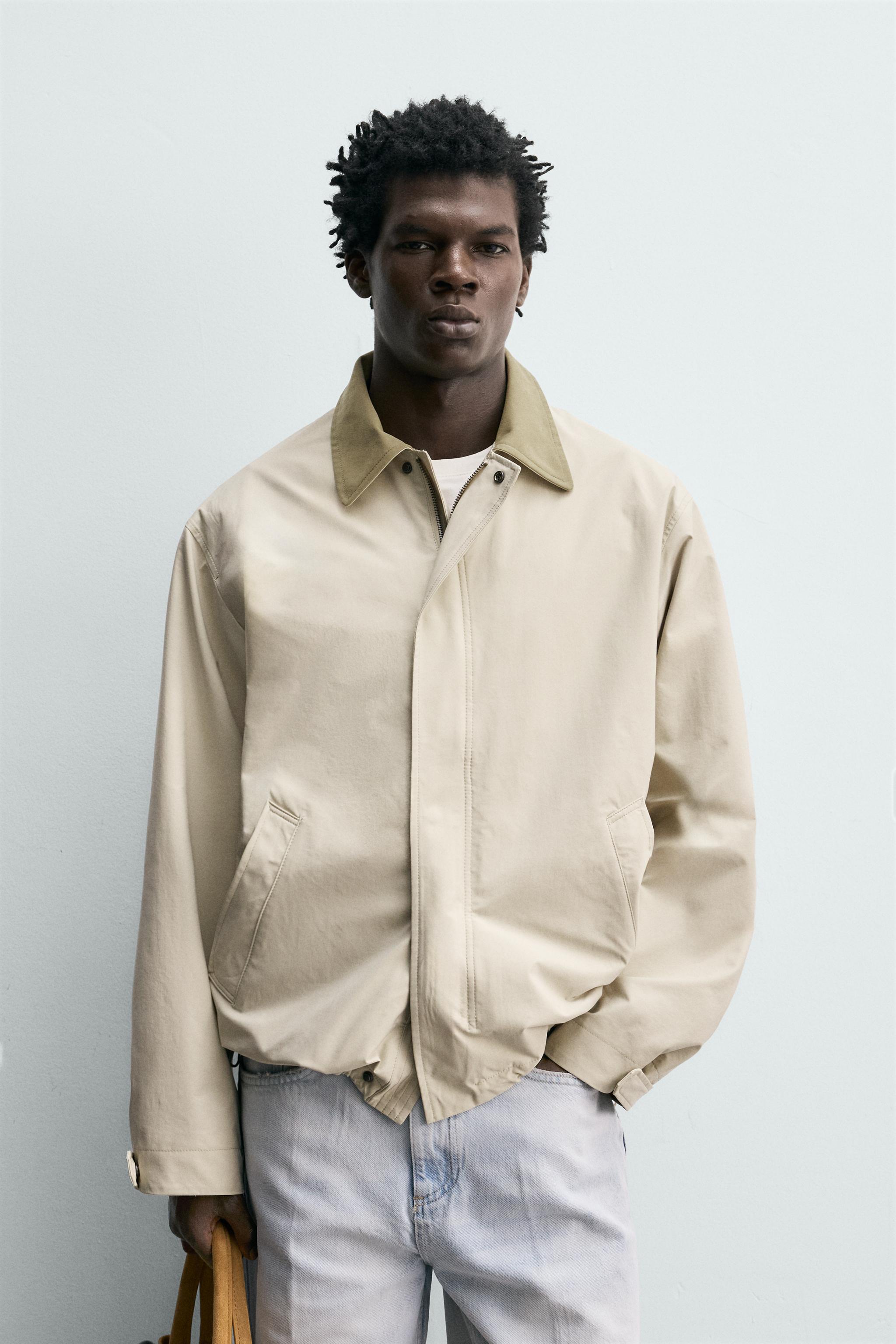 BLOUSON TECHNIQUE COL EN CONTRASTE